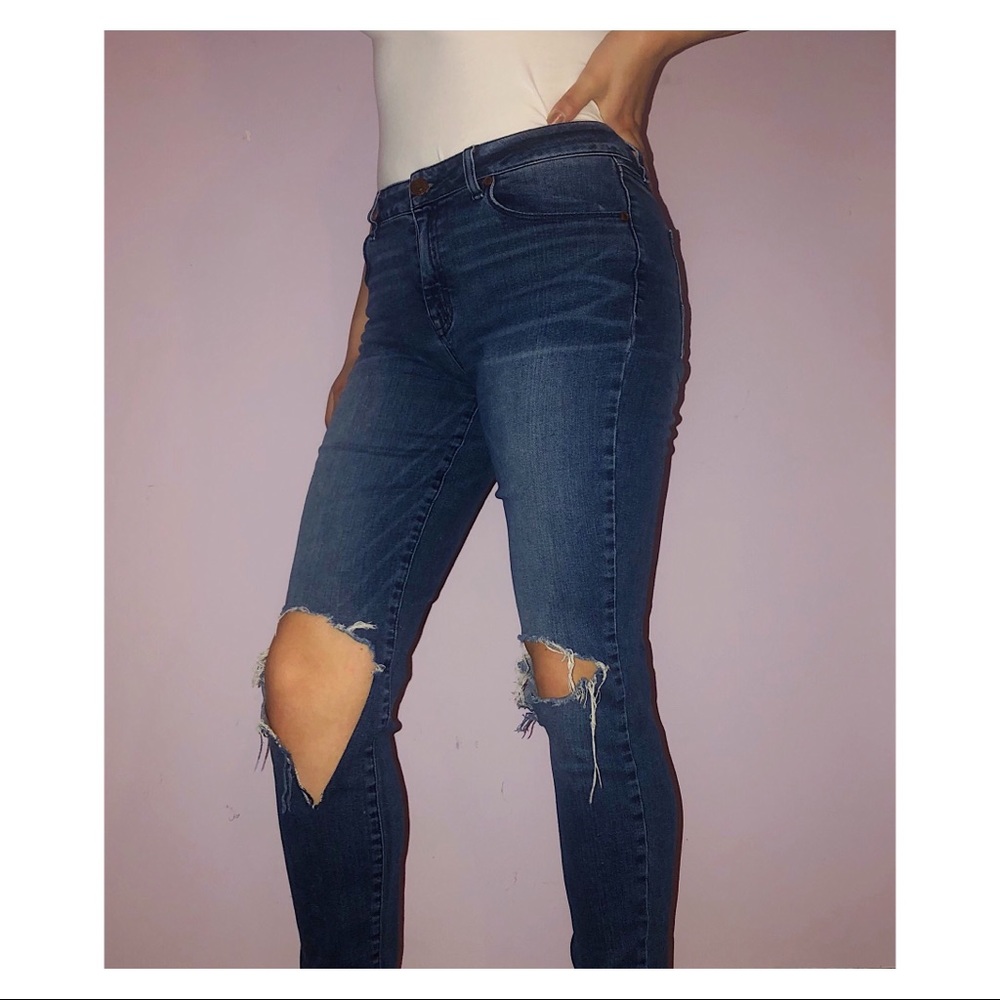 Charlotte Russe ripped jeans
